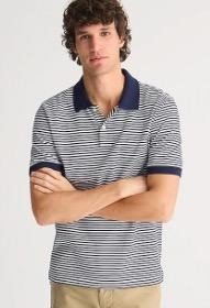 J.Crew Tall piqué polo shirt in stripe