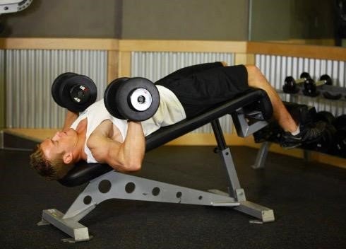 Decline Dumbbell Chest Press