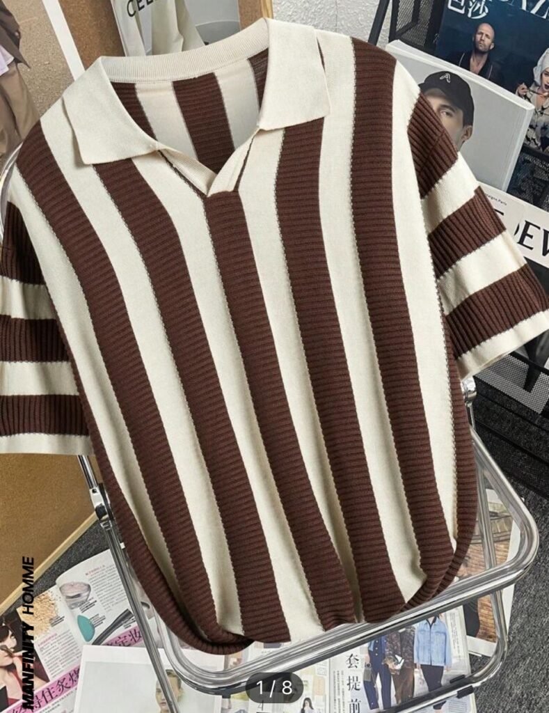 Manfinity Men’s Striped Knitted Sweater